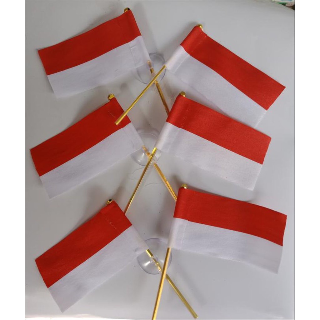 ceplok bendera / tempelan bendera di kaca / harga satuan