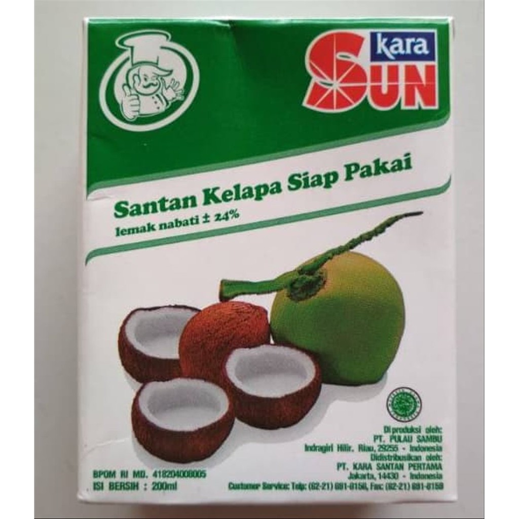 

SUN KARA santan kelapa siap pakai 200ml