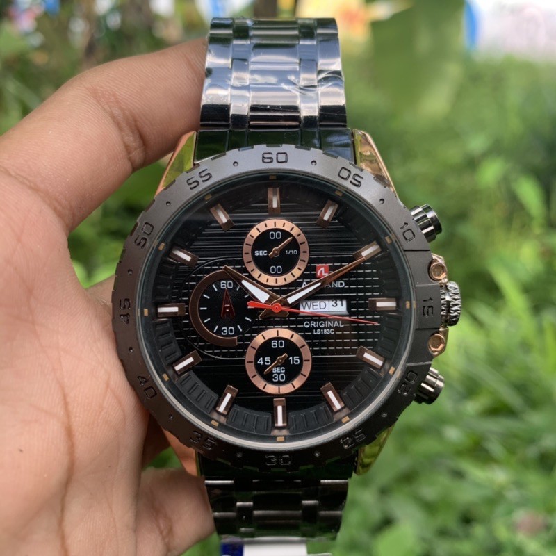 JAM TANGAN PRIA WANITA AUXLAND  ORIGINAL ORI RANTAI MURAH FASHION WANITA COWOK