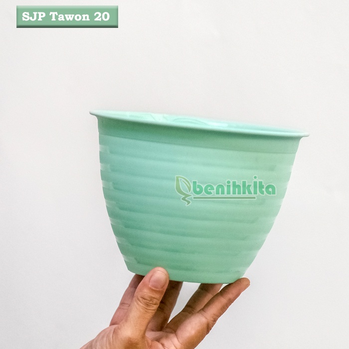 Pot Tanaman-Bunga Warna 18cm Motif Tawon No.20 (SJP)