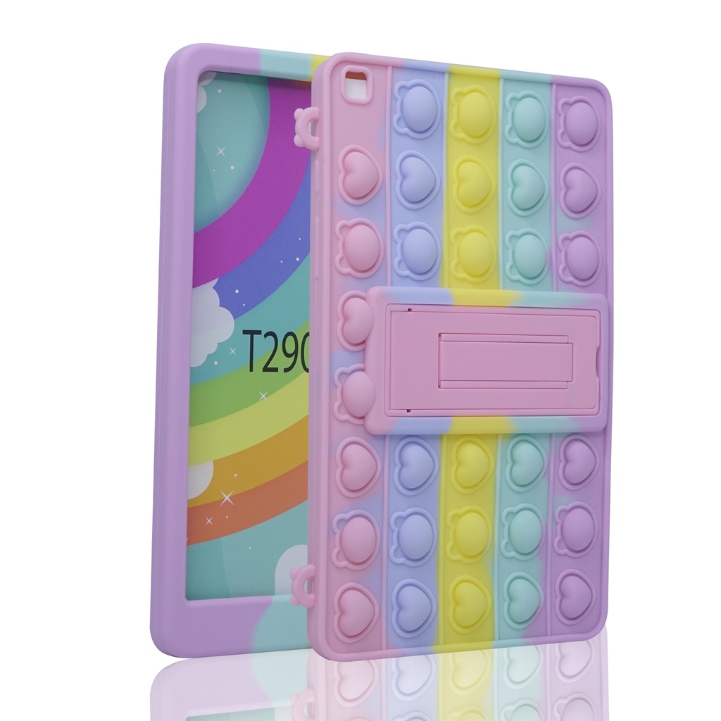 Casing Samsung Tab A7 Lite T220/ T225 | T290/ T295 | P610/ P615 S6 Lite | T500/ T505 | A8 2022 X205 Pop It Silicone Soft Case Strap