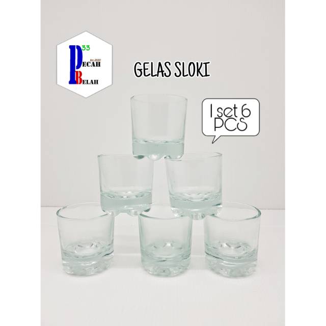 GELAS SLOKI SL-02/ GELAS BIR/ GELAS MINI/ GELAS KACA / GELAS MANISAN 50mL