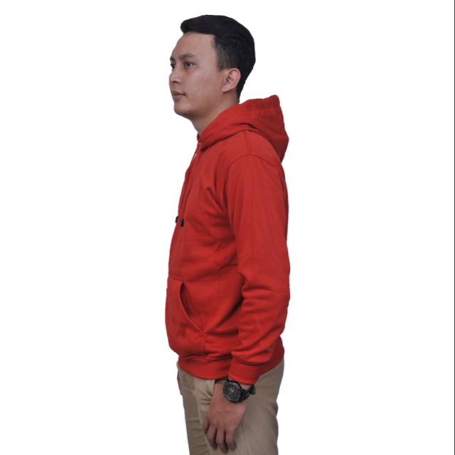Sweater Hoodie Merah Polos