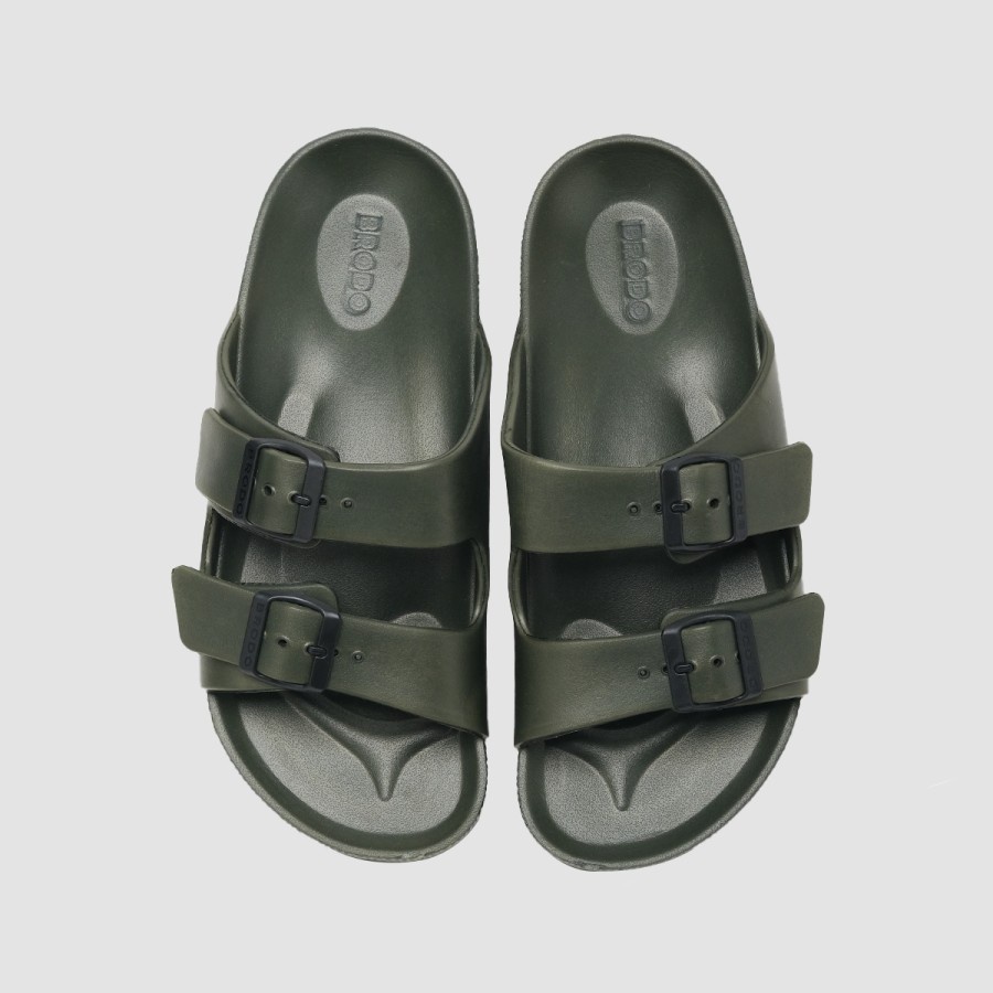 Sandal/Sendal Brodo Gioro [Olive/Dark Choco/Black]-7