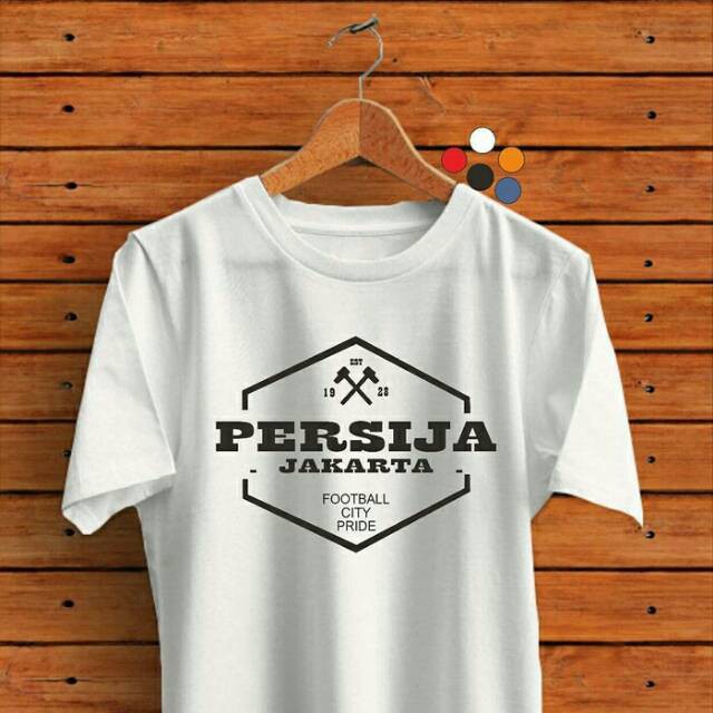 BAJU KAOS COMBED 30S DISTO PERSIJA JAKARTA FOOTBALL CITY PRIDE