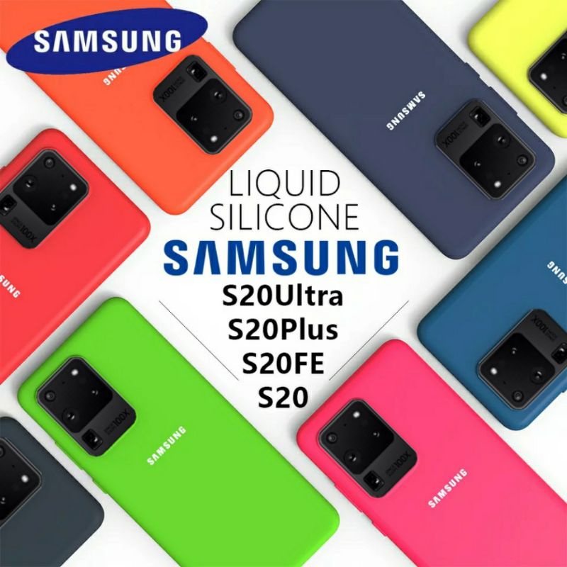 Silicone Cover Case Samsung Galaxy S20 Plus Ultra Silky Soft Logo