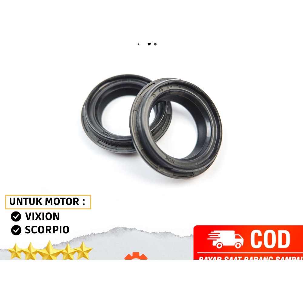 Seal Sil Debu Shock Depan Yamaha Vixion Scorpio 5BP-F3144-00