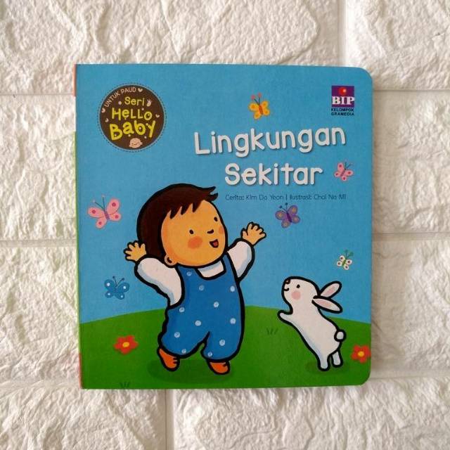 Boardbook Anak BIP SERI HELLO BABY : Lingkungan Sekitar