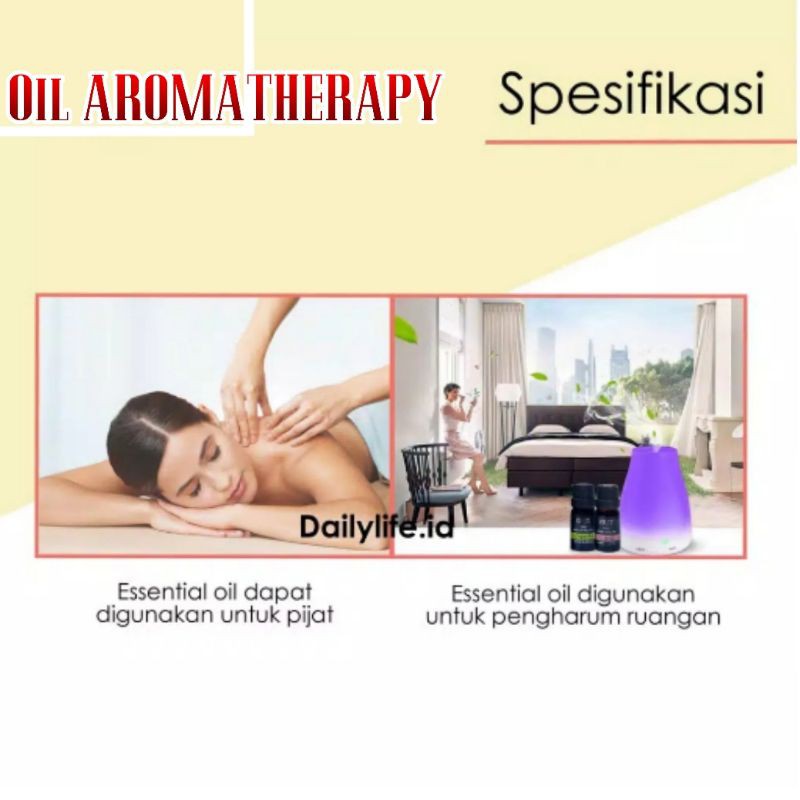 Essential Oil Aroma VARIAN 8 IN 1 PAKET OIL BASE MINYAK DIFFUSER ORIGINAL IMPORT MURAH