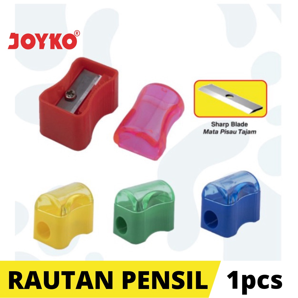 Rautan Pensil Joyko Serutan Pengserut Penyerut Orotan Peraut Peruncing Pensil