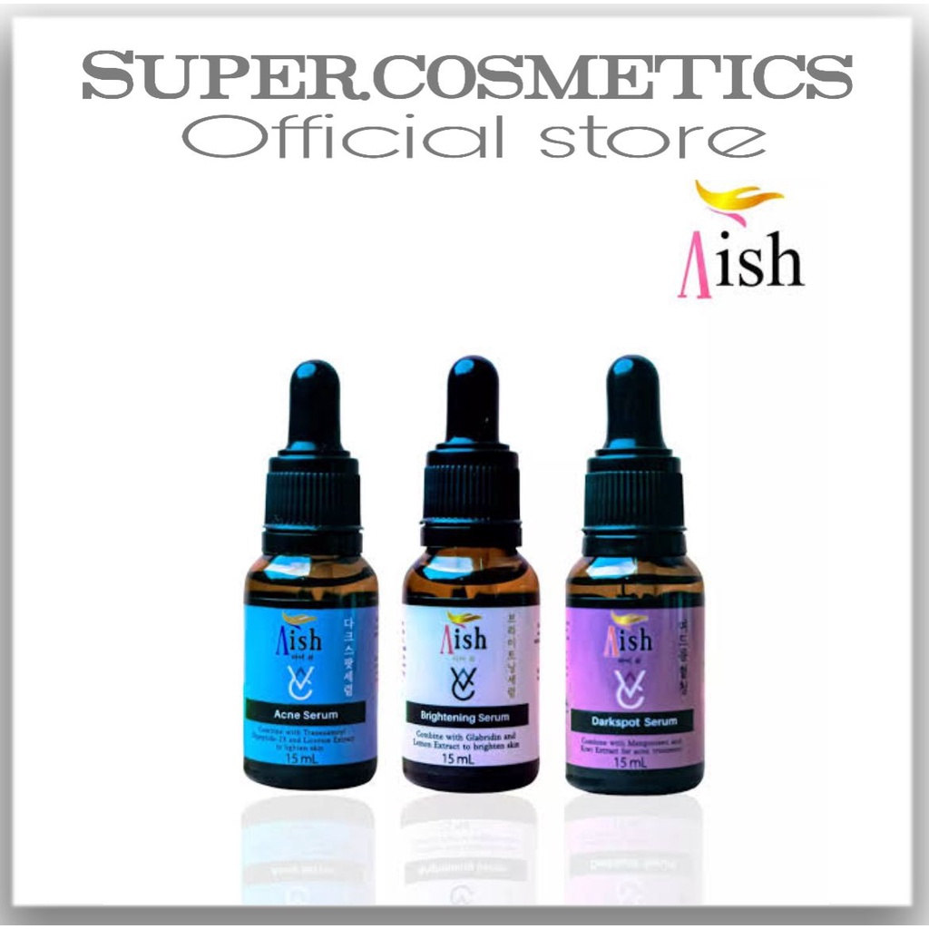 SERUM AISH | AISH SERUM ACNE/ DARK SPOT/ BRIGHTENING ASLI KOREA