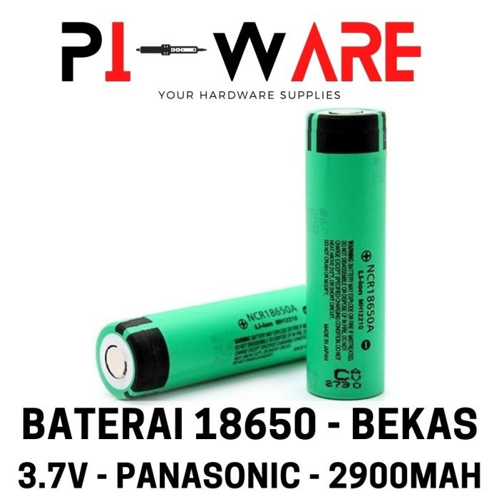 Merek PANASONIC Baterai 18650 Bekas Laptop Battery Li Ion 2900mAh