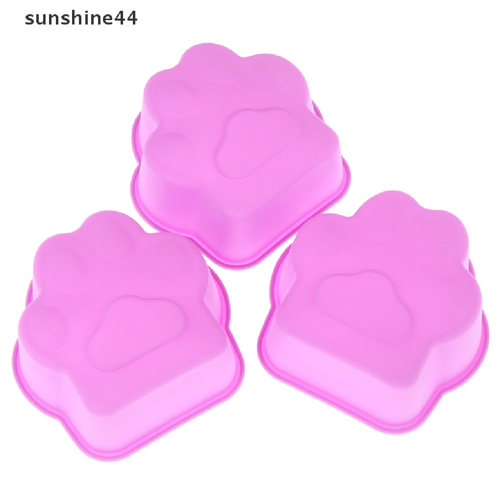 Sunshine Cetakan Kue / Pudding / Jelly DIY Bentuk Cakar Kucing Bahan Silikon Ukuran 8CM 3 &quot;