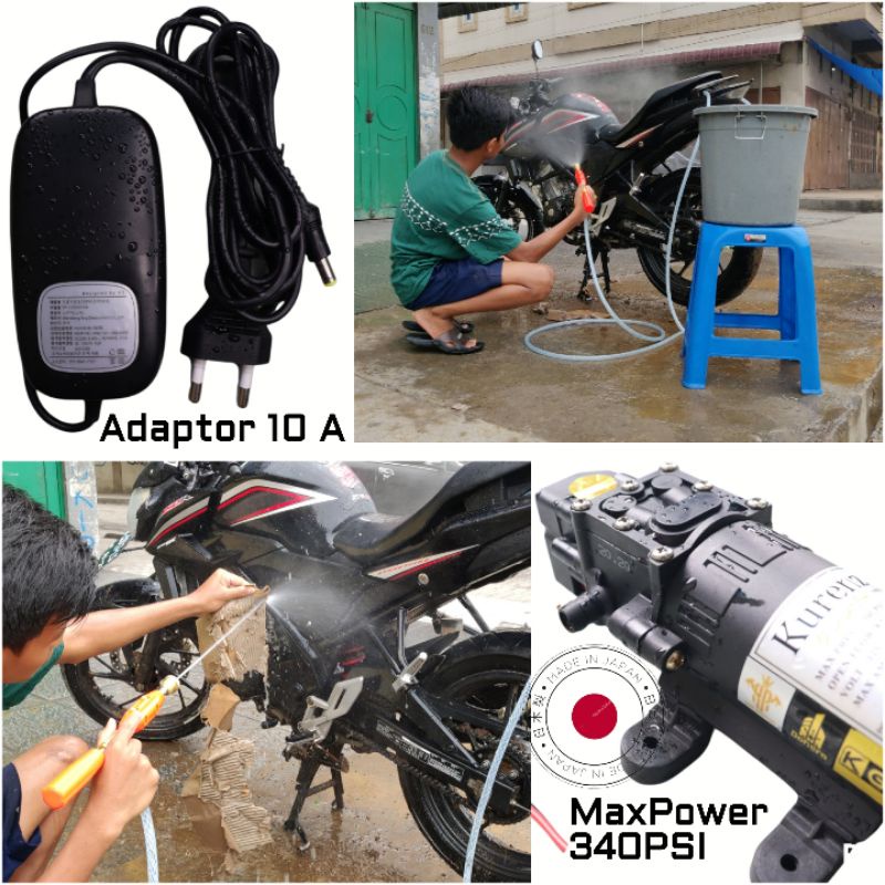 ⭕🟡 100W Steam Mesin Terbaru 340psi 8.0lpm 23.4bar Alat Cuci Motor PUMP  10A Jet Cleaner