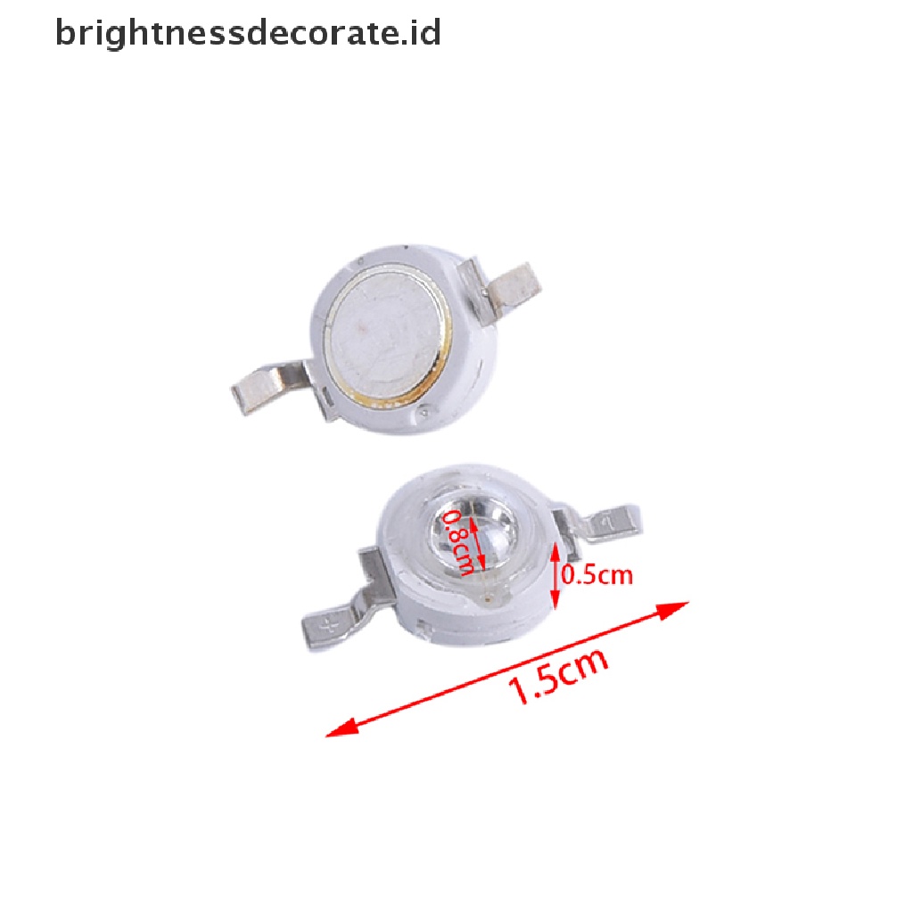 10pcs Lampu Bohlam Led Ultraviolet 3w 395nm