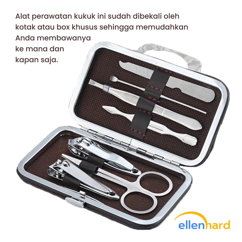 Gunting Kuku Set 7 Pcs Perawatan Kuku Telinga Alis Manicure Pedicure Set