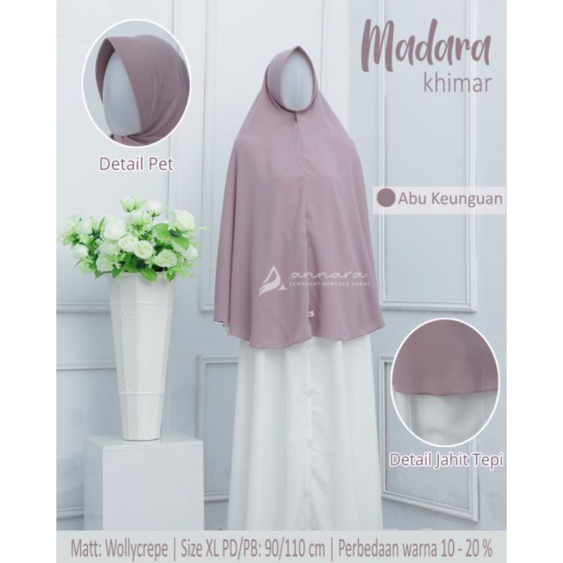 SQ Jilbab Wolfis / Wollycrepe Ped ukuran XL bahan Premium