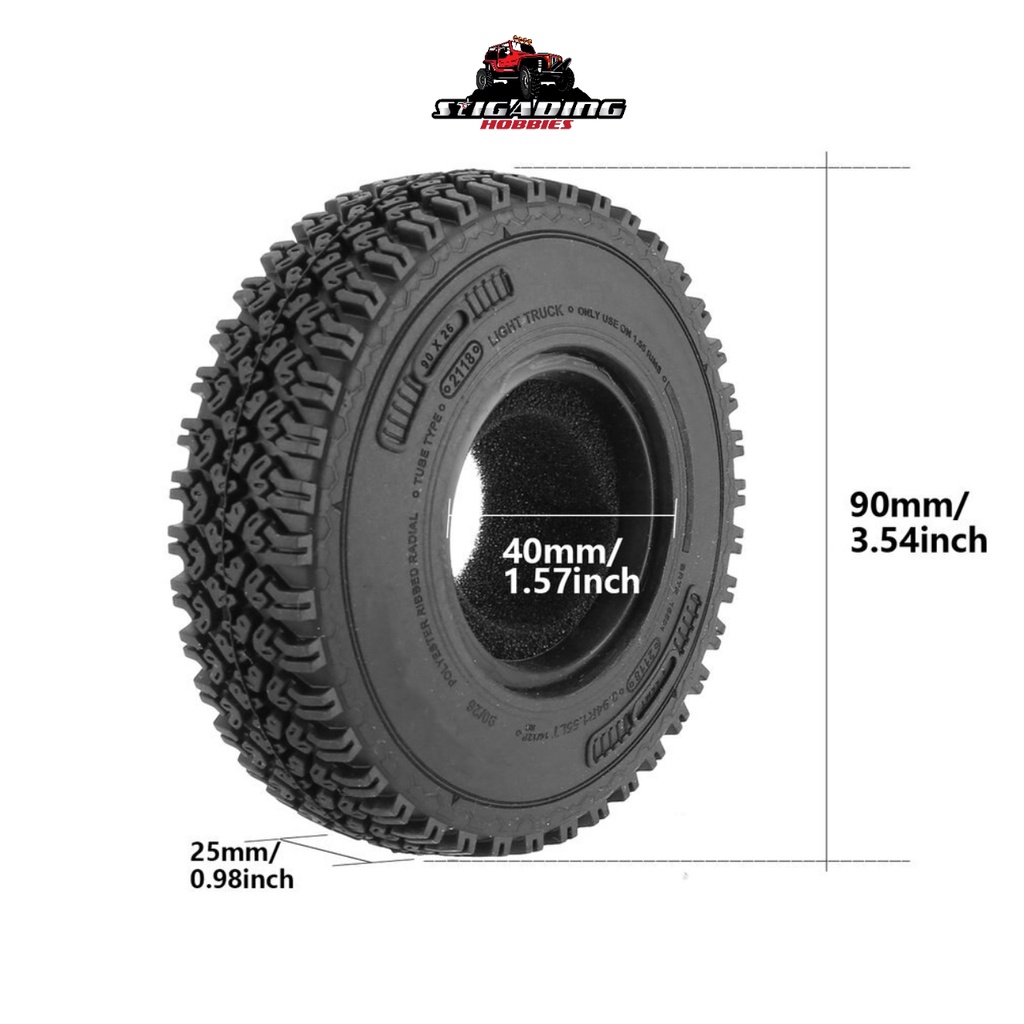 BAN AUSTAR 1.55 AX-1020 90MM SCX10 RC4WD MST RGT MN86KS MN128