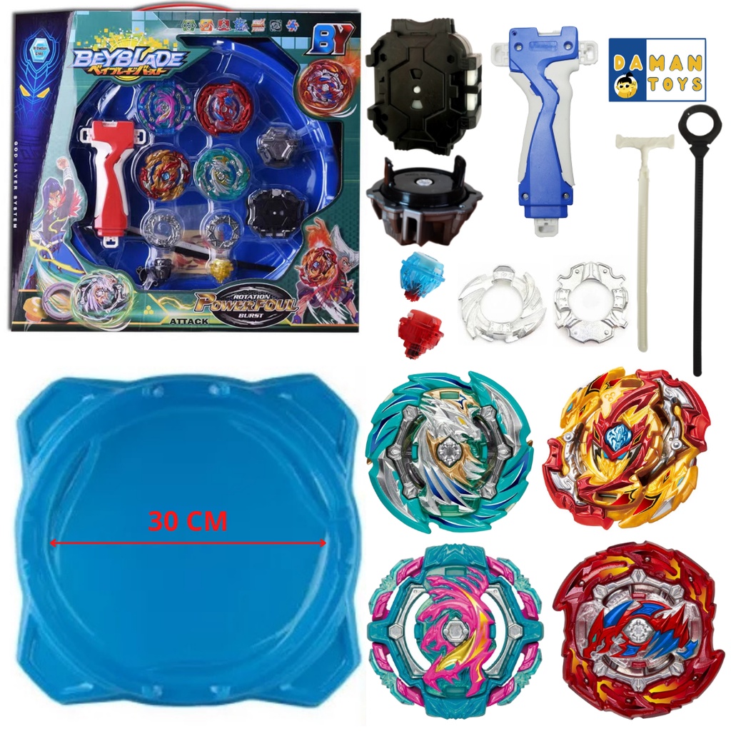 Gasing Beyblade Battle The Plate 4 in 1 Gasing Set Arena