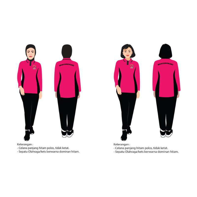 BAJU OLAHRAGA BHAYANGKARI NUSANTARA TERBARU SESUAI JUGLAK