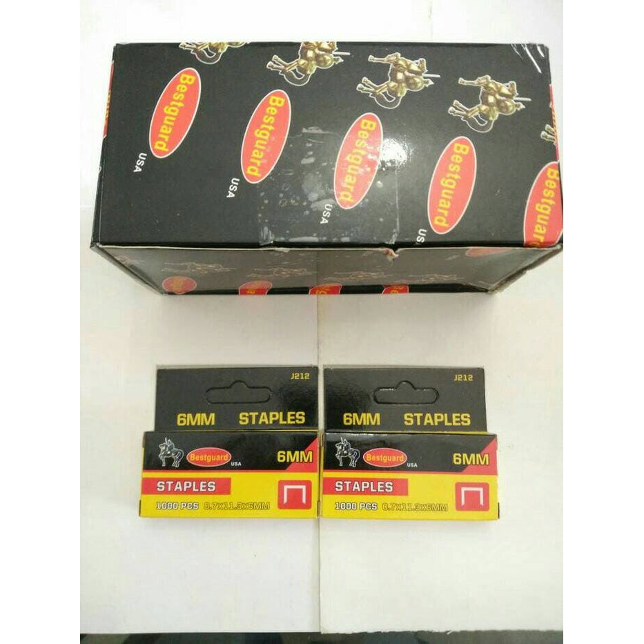 

Isi Staples Best Guard 6mm (1pak = 1000pcs)