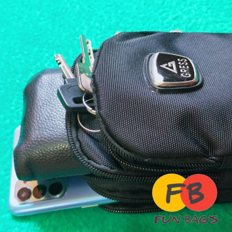 Tas Hp mini Pria gress 7 Inch murah - Tas Hp kecil cowok Gress 7 Inch