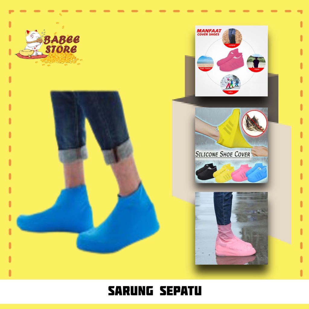 COVER SHOES / SARUNG SEPATU KARET / PELINDUNG SEPATU ANTI AIR HUJAN