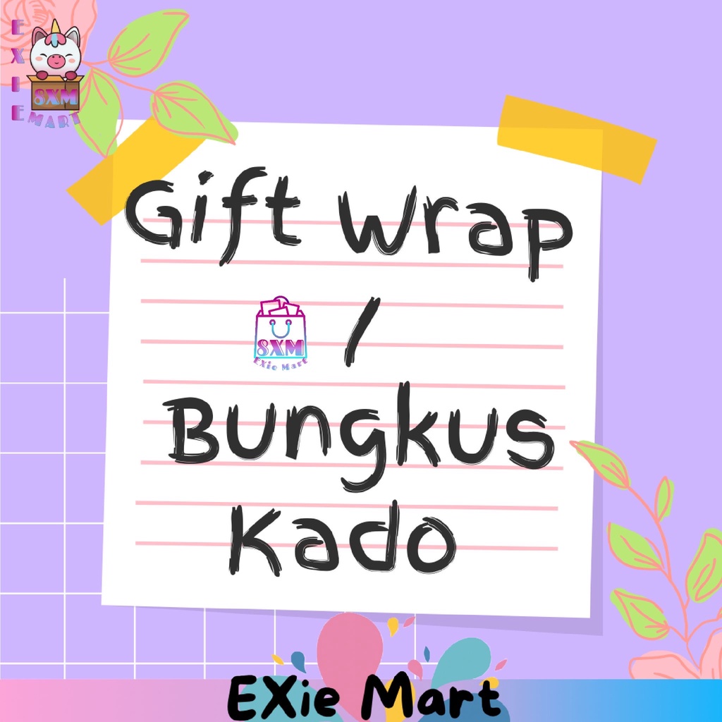 

(WAJIB BACA DESKRIPSI) JASA BUNGKUS KADO, KERTAS KADO, KARTU UCAPAN / WRAP GIFT / CUSTOM HAMPERS