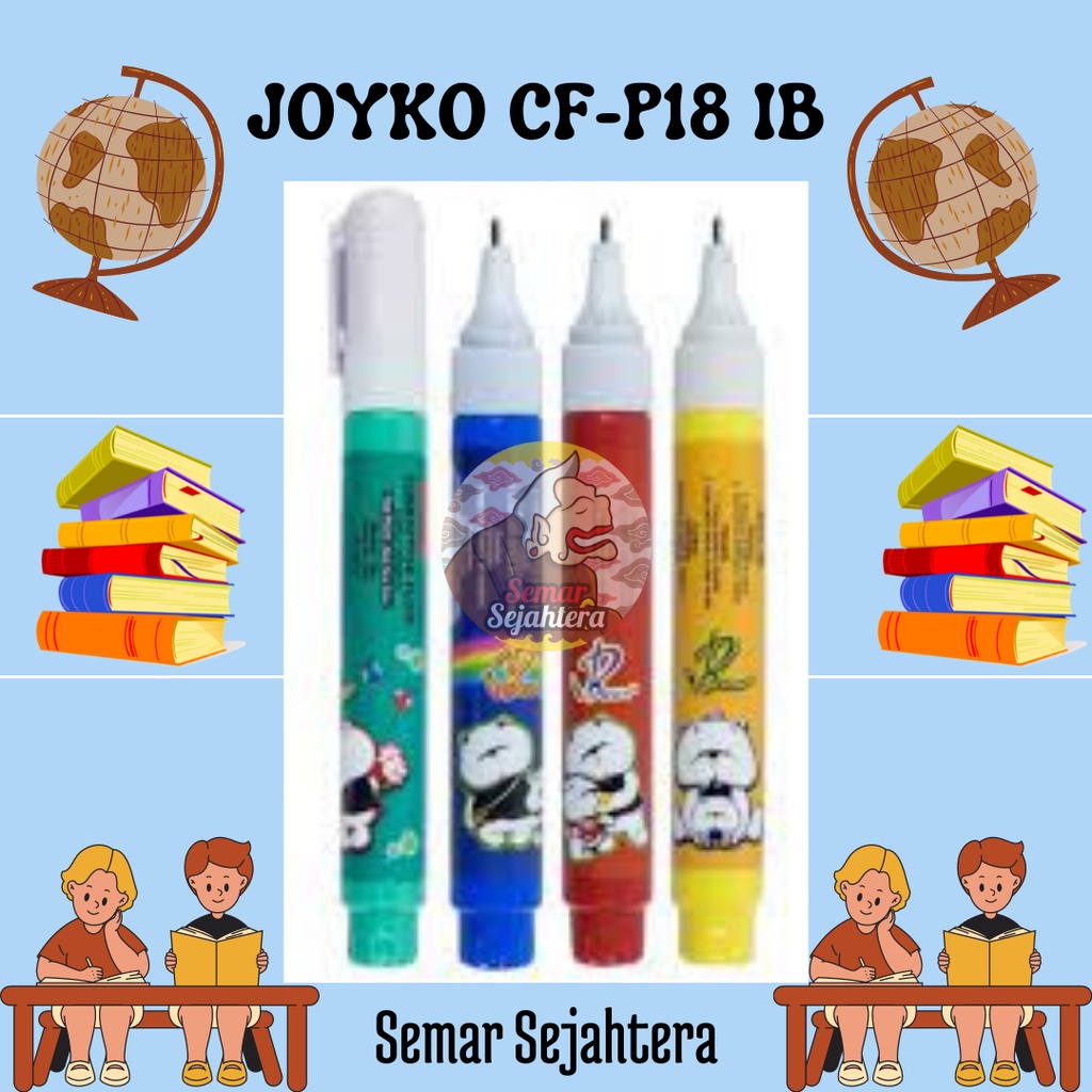 

[PCS] CORRECTION FLUID / TIPE X CAIR JOYKO CF-P18 IB METAL TIP UJUNG BESI*