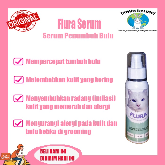 PENUMBUH BULU KUCING SERUM FLURA