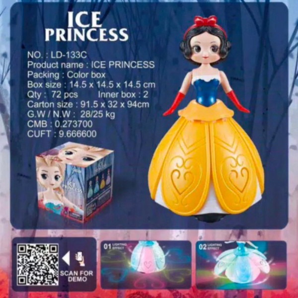 

Mainan - Boneka DANCING PRINCESS Murah LIGHT White ICE Dijual Menari Anak Princess ~ Snow