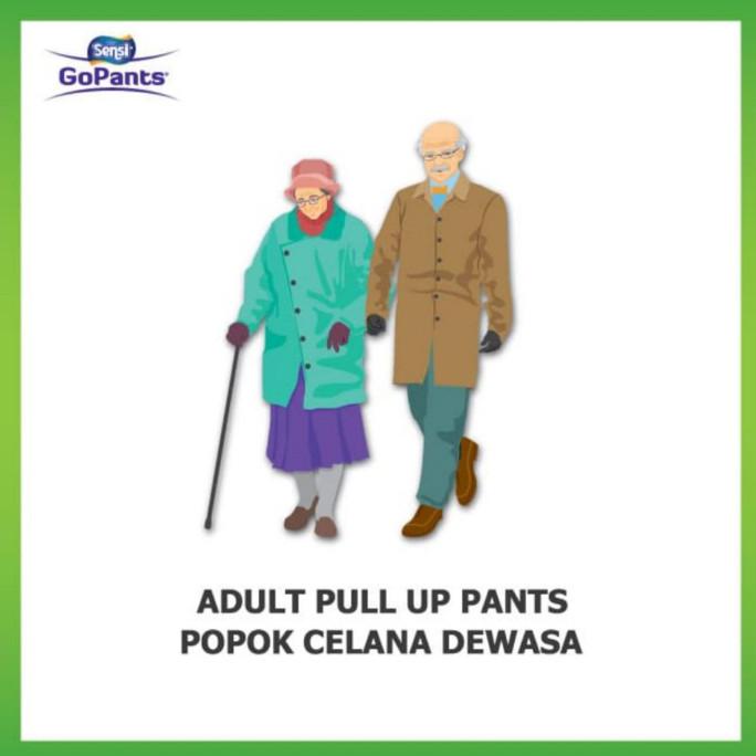 ( BISA COD ) Pampers Sensi GoPants Popok Celana Dewasa UKURAN L Original Asli Murah BIG SALE [Kode