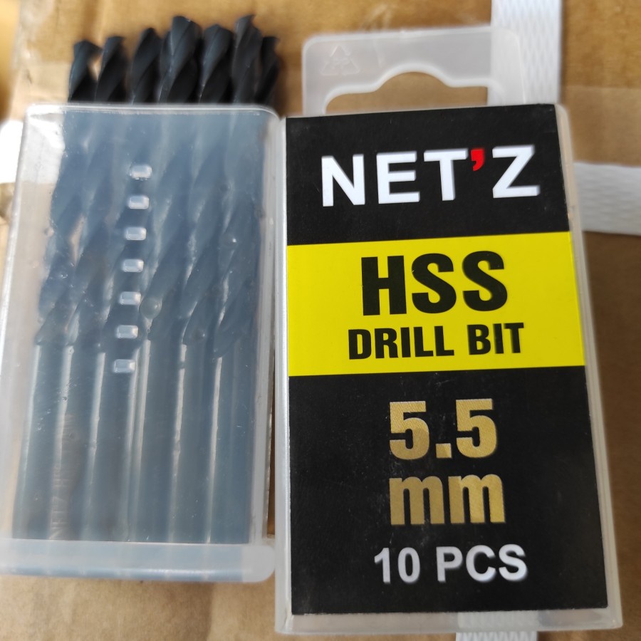 Mata Bor Besi Hitam 5,5 mm Netz HSS