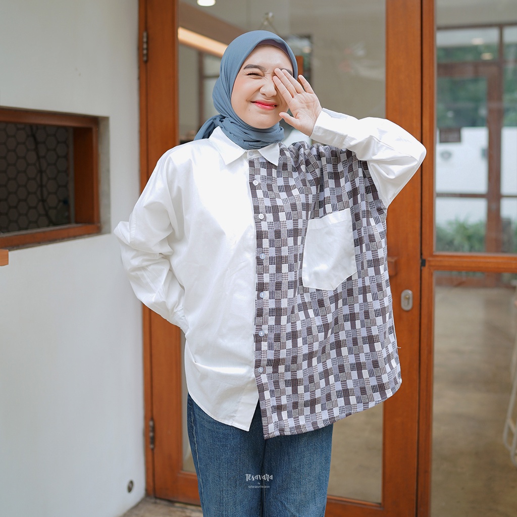 Minor Defect | Tesavara Alivia Shirt | Kemeja Flannel Mix Cotton Wanita