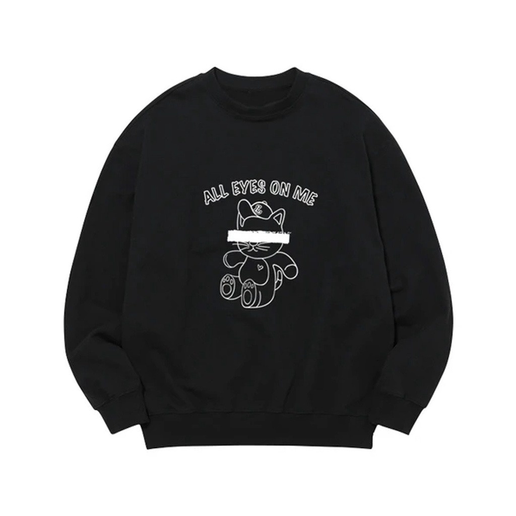 PABRIKHOODIE - BASIC SWEATER CREWNECK  ALL EYES ON ME M-XXL (SABLON) {PRIA &amp; WANITA)