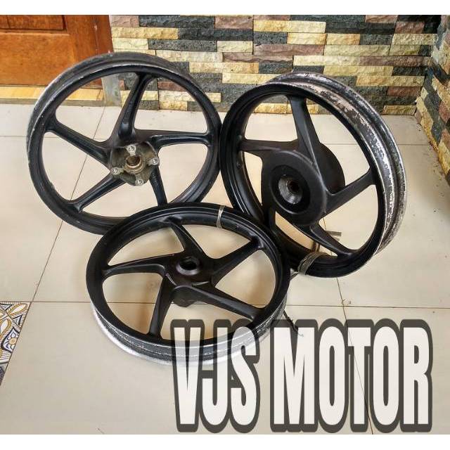 Pelek VELG racing std set depan blakang VARIO tcnho 110 PNP VARIO lama old 110 ORI ASLI HONDA AHM