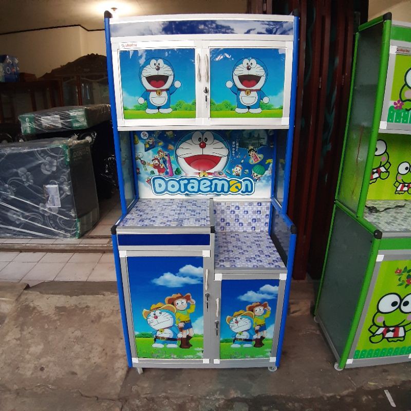 Rak piring 2P Doraemon karakter