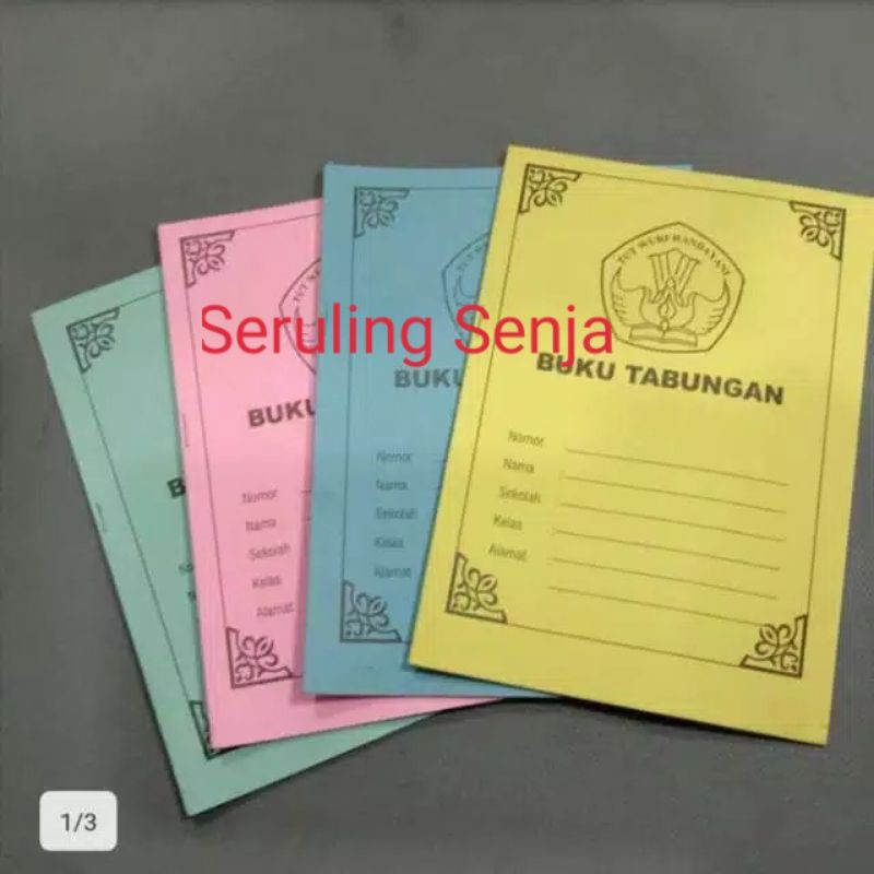 

BUKU TABUNGAN UKURAN 10 cm x 15 cm Minimal 50 buku