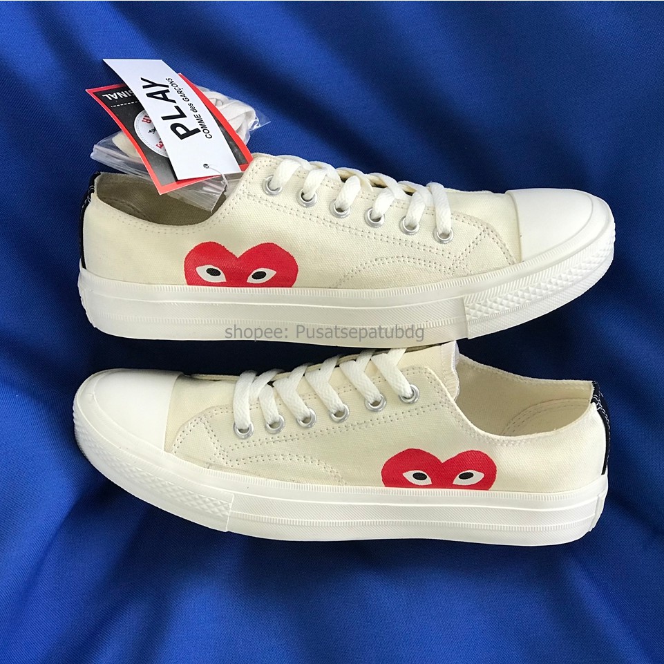 CONVERSE 70S PLAY CDG COMME DES GARCONS LOW OFF WHITE