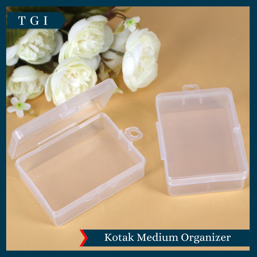 TGI - KOTAK KECIL SIMPAN OBAT MEMORY CARD / KOTAK PLASTIK SERBA GUNA 6.7 x 4.9 x 2.3 CM