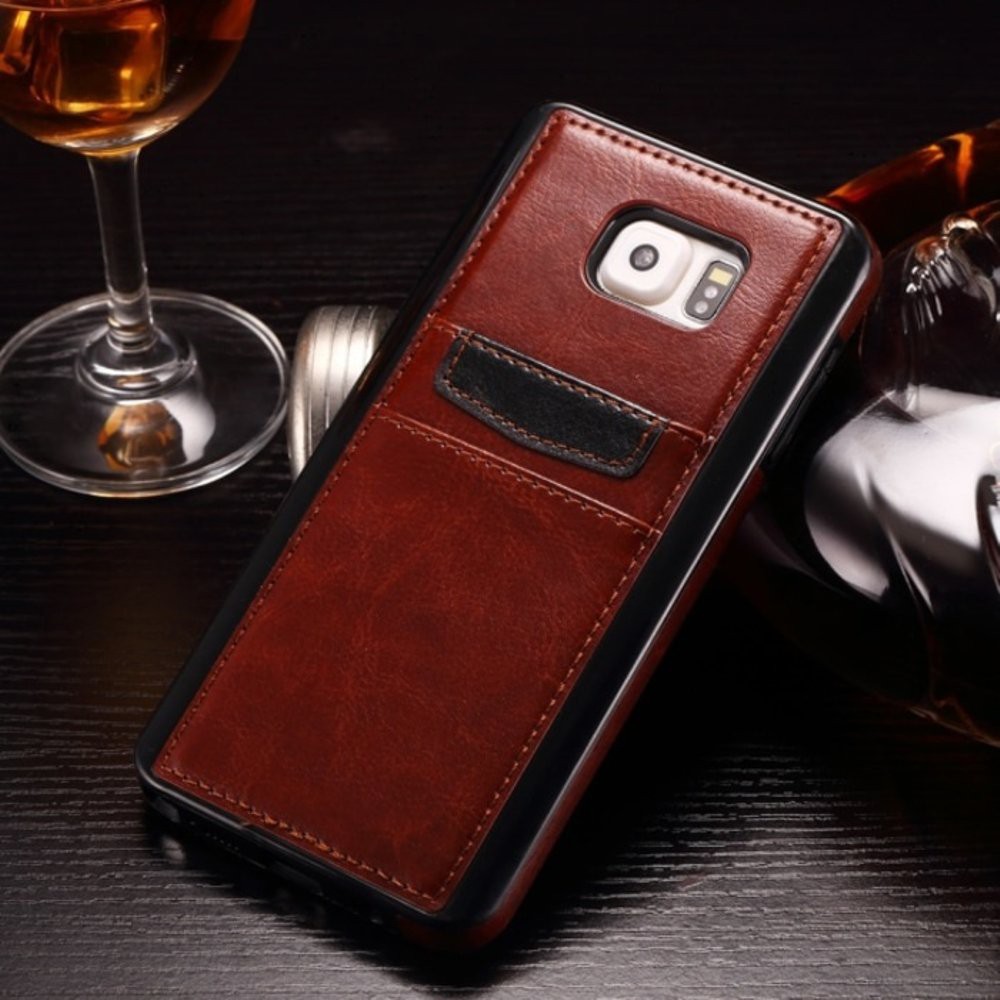 Leather back cover case sony Z5