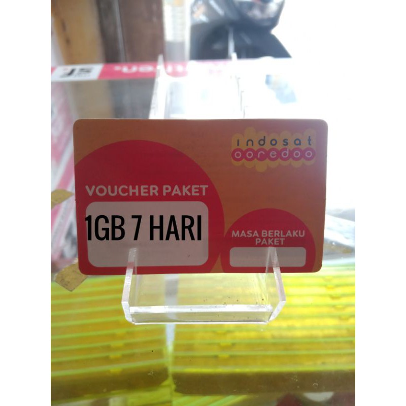 voucher Kouta indosat 1gb 7 hari