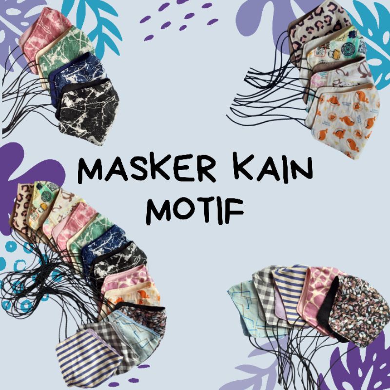 Masker Kain Motif