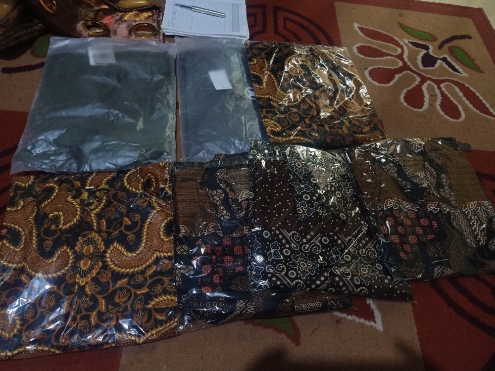Kemeja Hem Batik Terviral Original No Kw Ready Seragam Harga Grosir