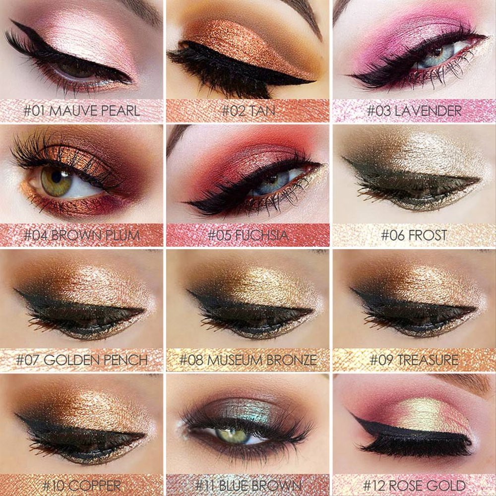 (READY&amp;ORI) Focallure Glitter Eyeshadow Tabur Loose Powder High Pigmented pigment 8 Color FA37 FA 37 Tabur Glitter