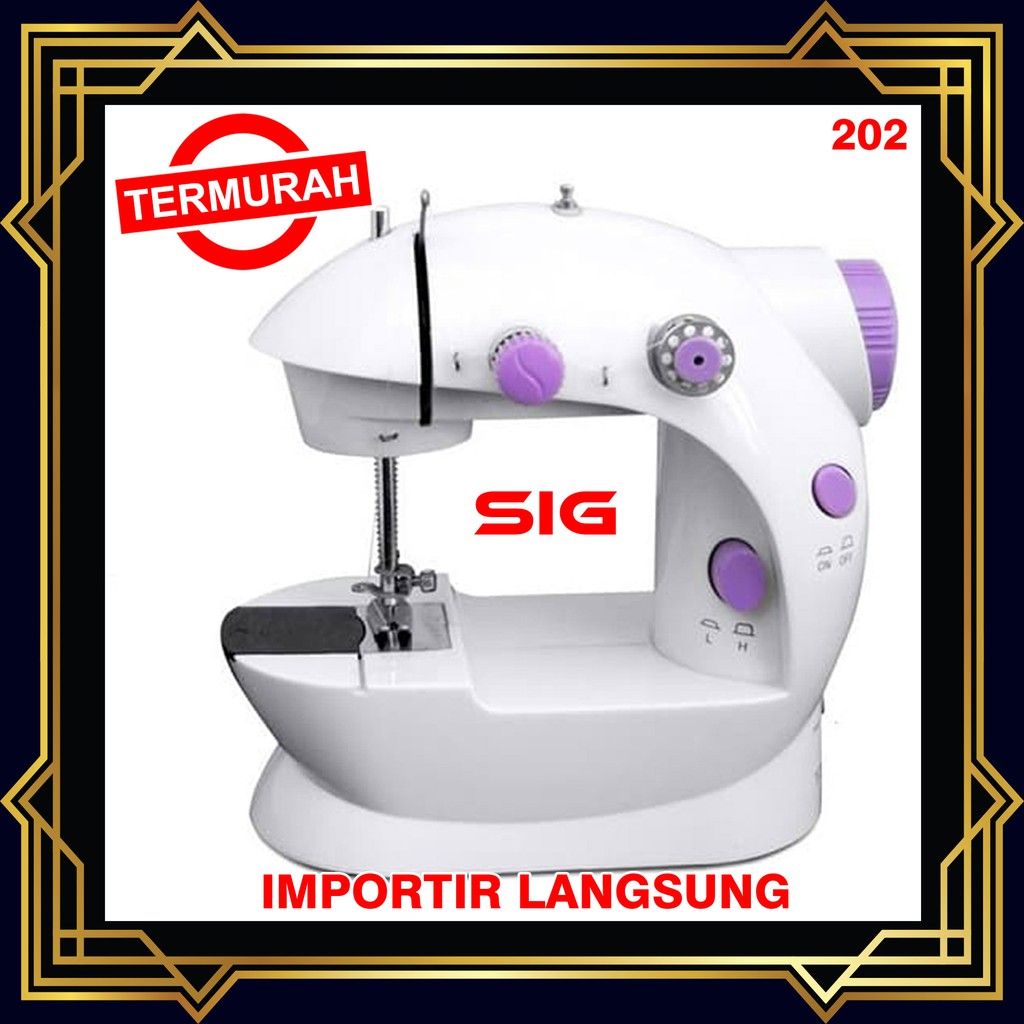 MESIN JAHIT MINI PORTABLE SM 202 - MINI SEWING MACHINE