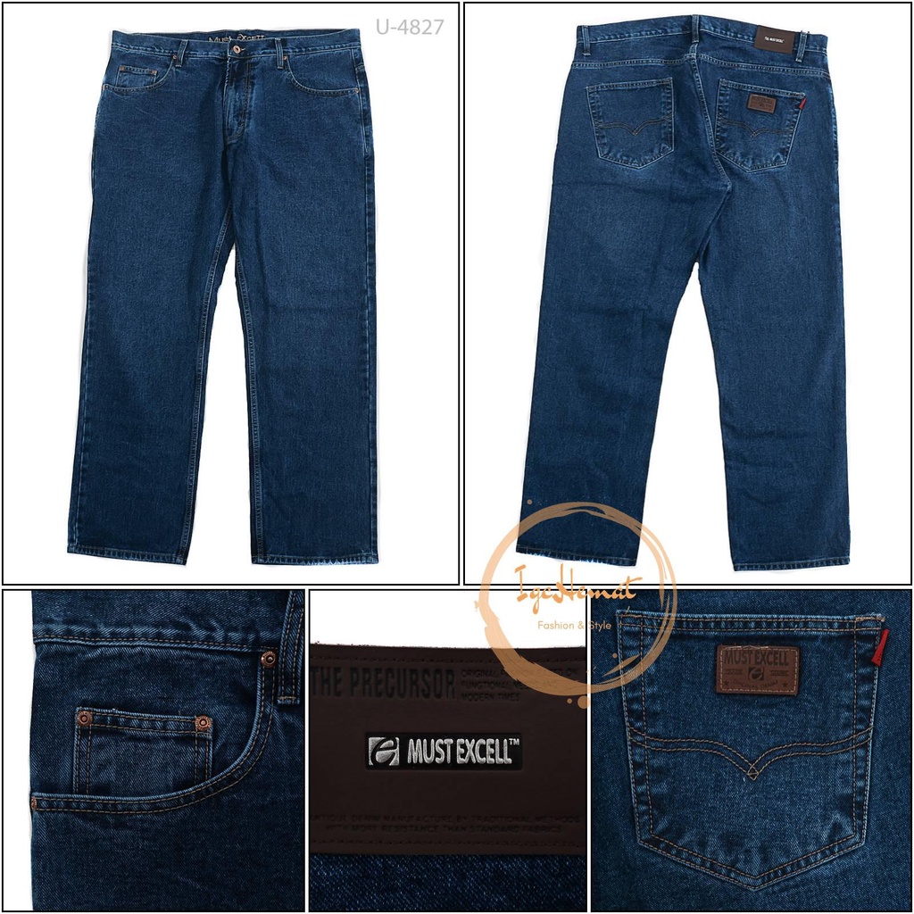 CELANA PANJANG LAKI LAKI JEANS  MUST EXCELL 42-48[U4827]