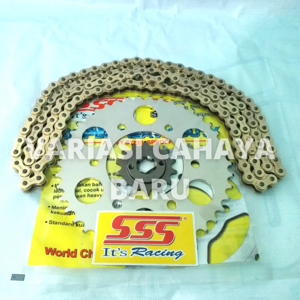Gir Set SSS/Gear Set SSS Rantai 415 Ninja 150 R/Ninja 150 RR/Ninja 150 SS