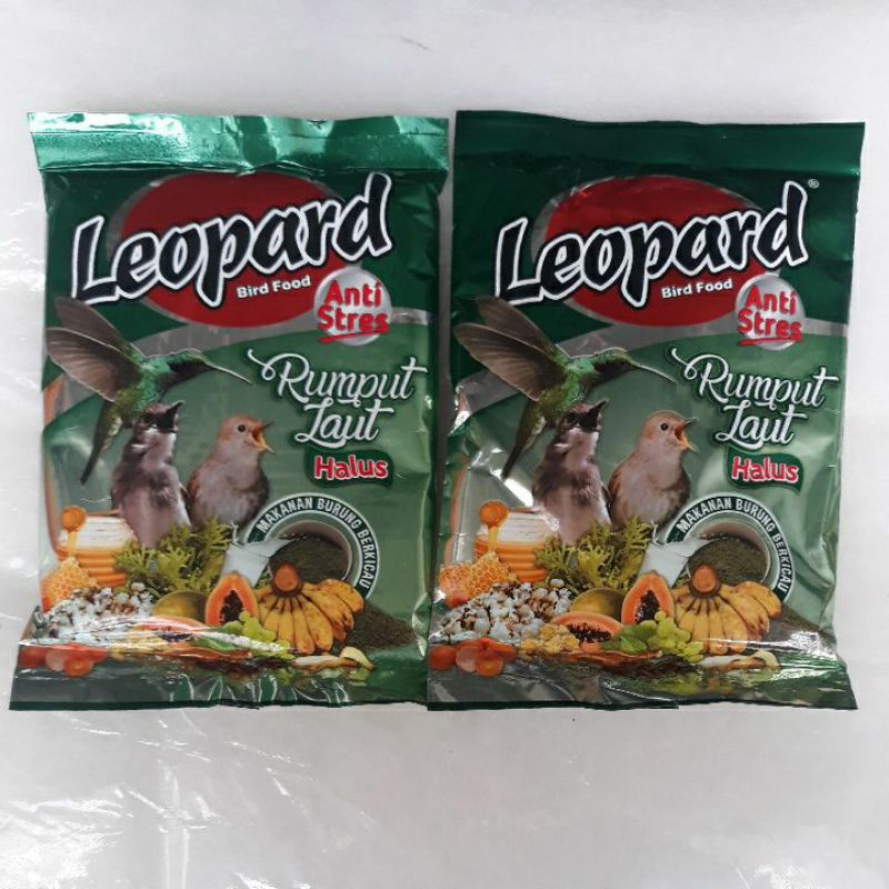 Pakan Burung; Leopard Hijau Halus(Rumput Laut) Bird food