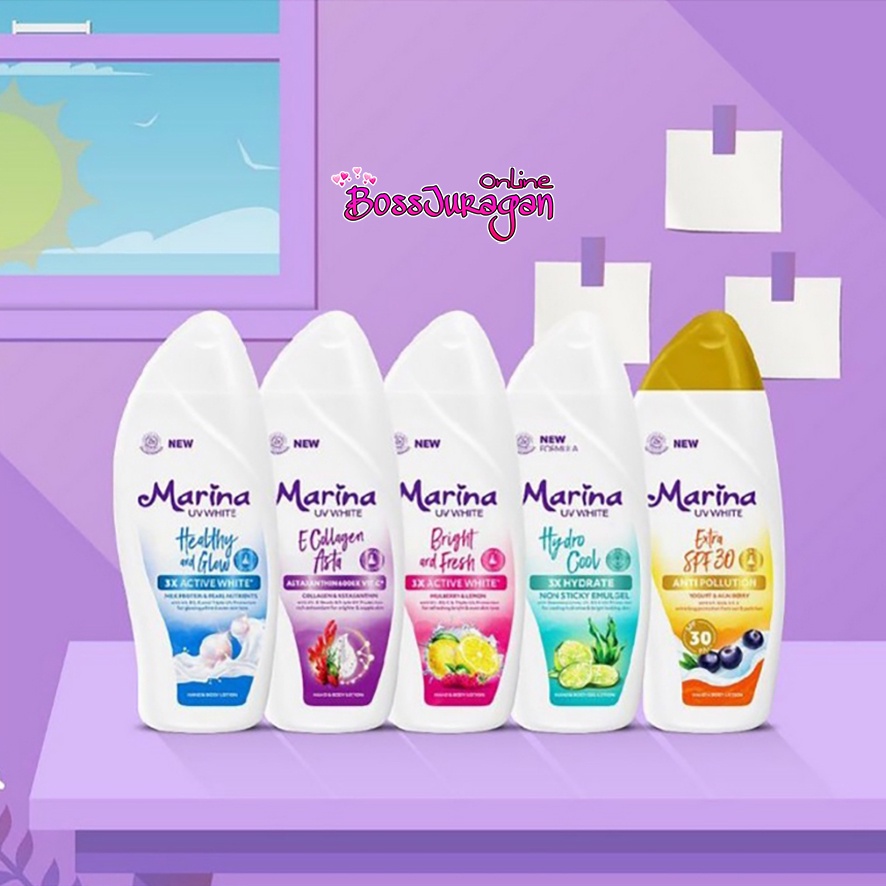 (BOSS) Marina HBL Uv White 92ml, 185ml, | Hand Body Lotion